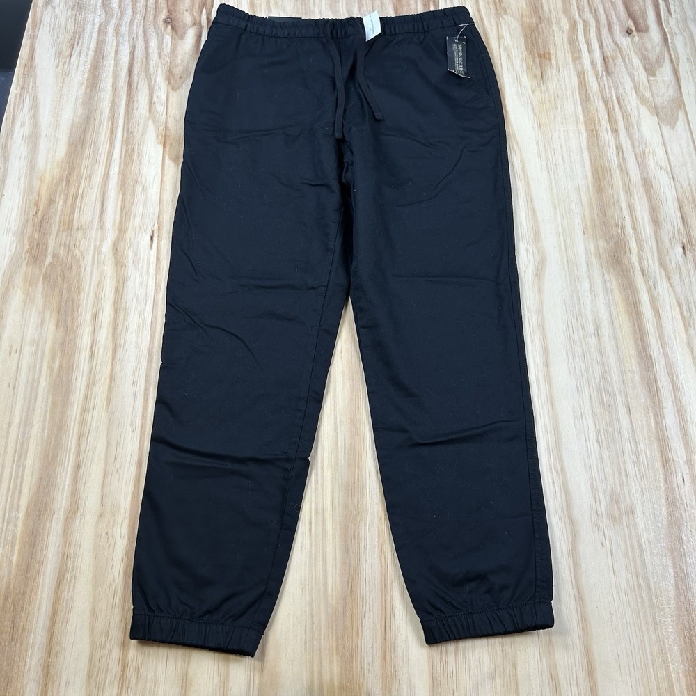 Banana Republic Men's NEW Travel Jogger Black Mid Rise Tapered Leg LT Tall